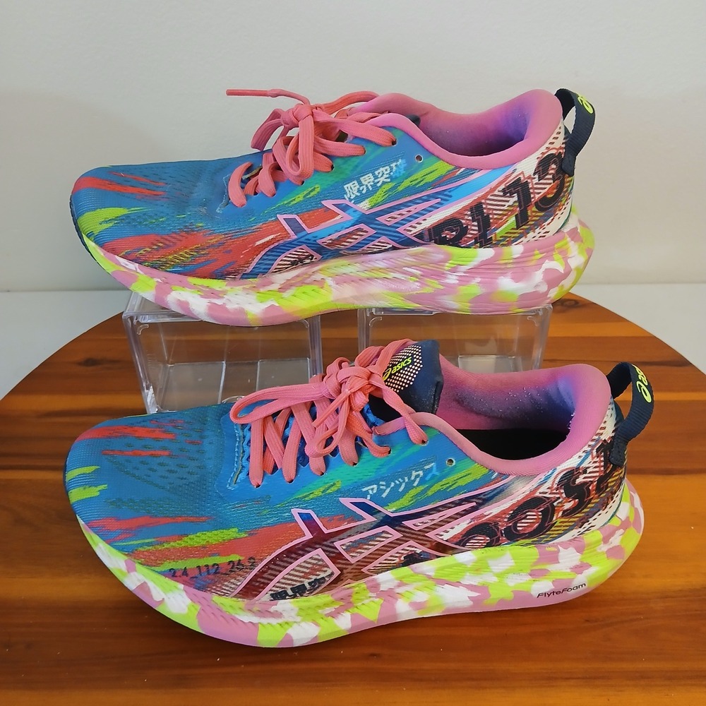 Asics Noosa Tri 13 Womens 7 Blue Pink Running Shoes Sneakers 1012A898
